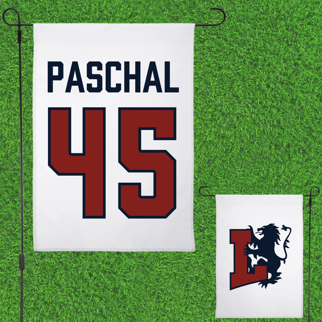 Lyon College Baseball White Garden Flag - #45 Parker Paschal