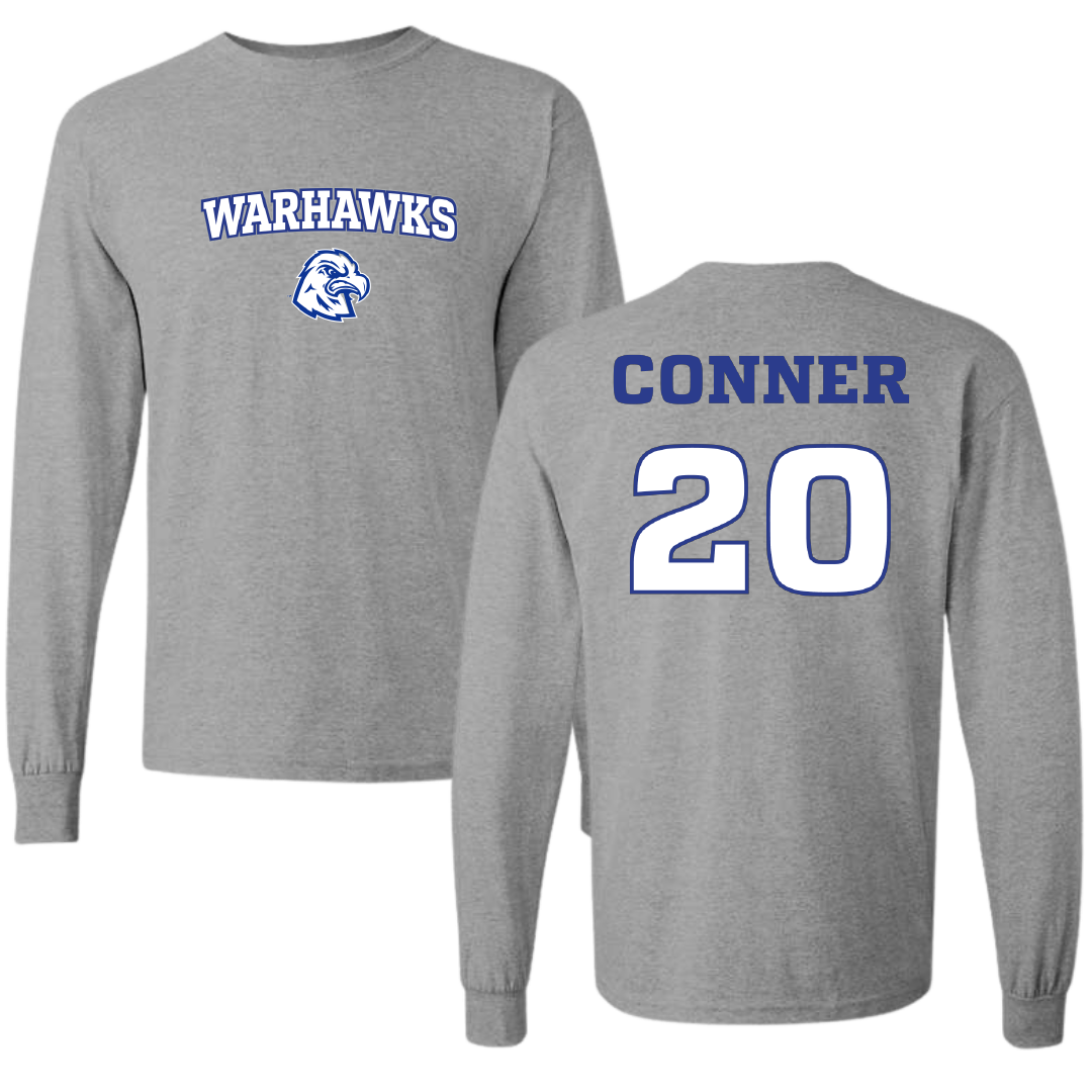 Calhoun Community College Baseball Sport Gray Long Sleeve - #20 Hudson Conner