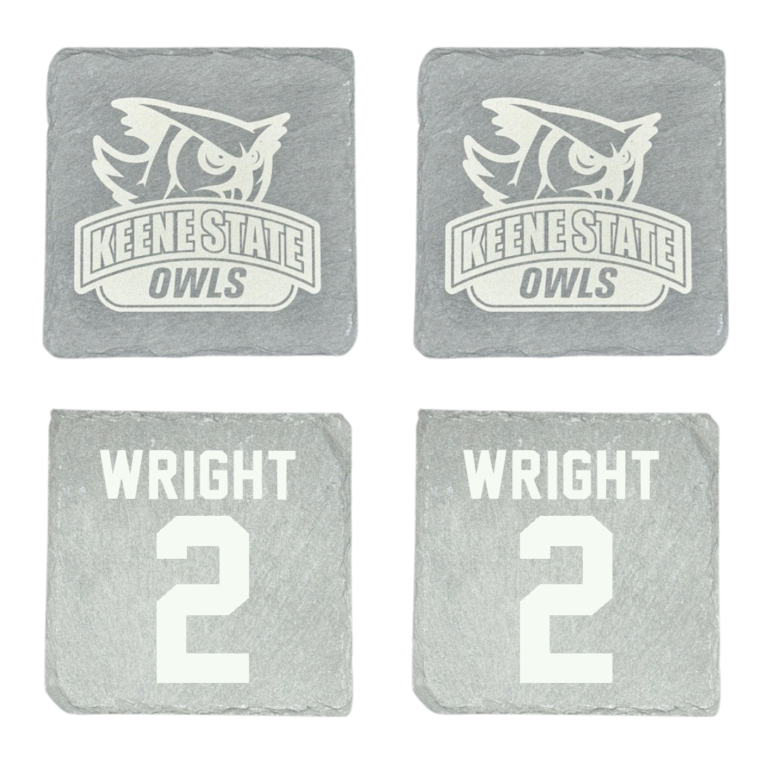 Keene State College Basketball Stone Coaster (4 Pack)  - #2 Allyn Wright