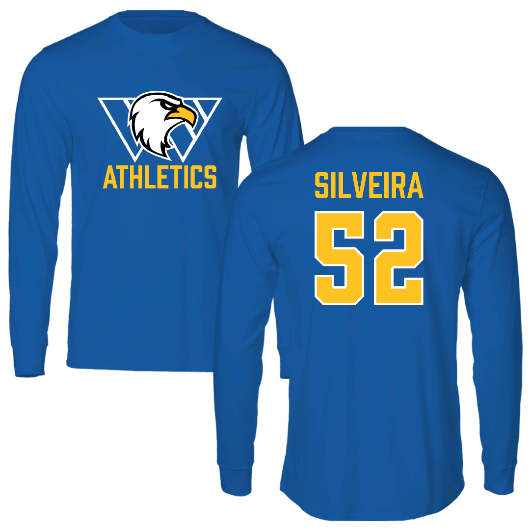Williams Baptist University Soccer Blue Long Sleeve - #52 Bruno Silveira