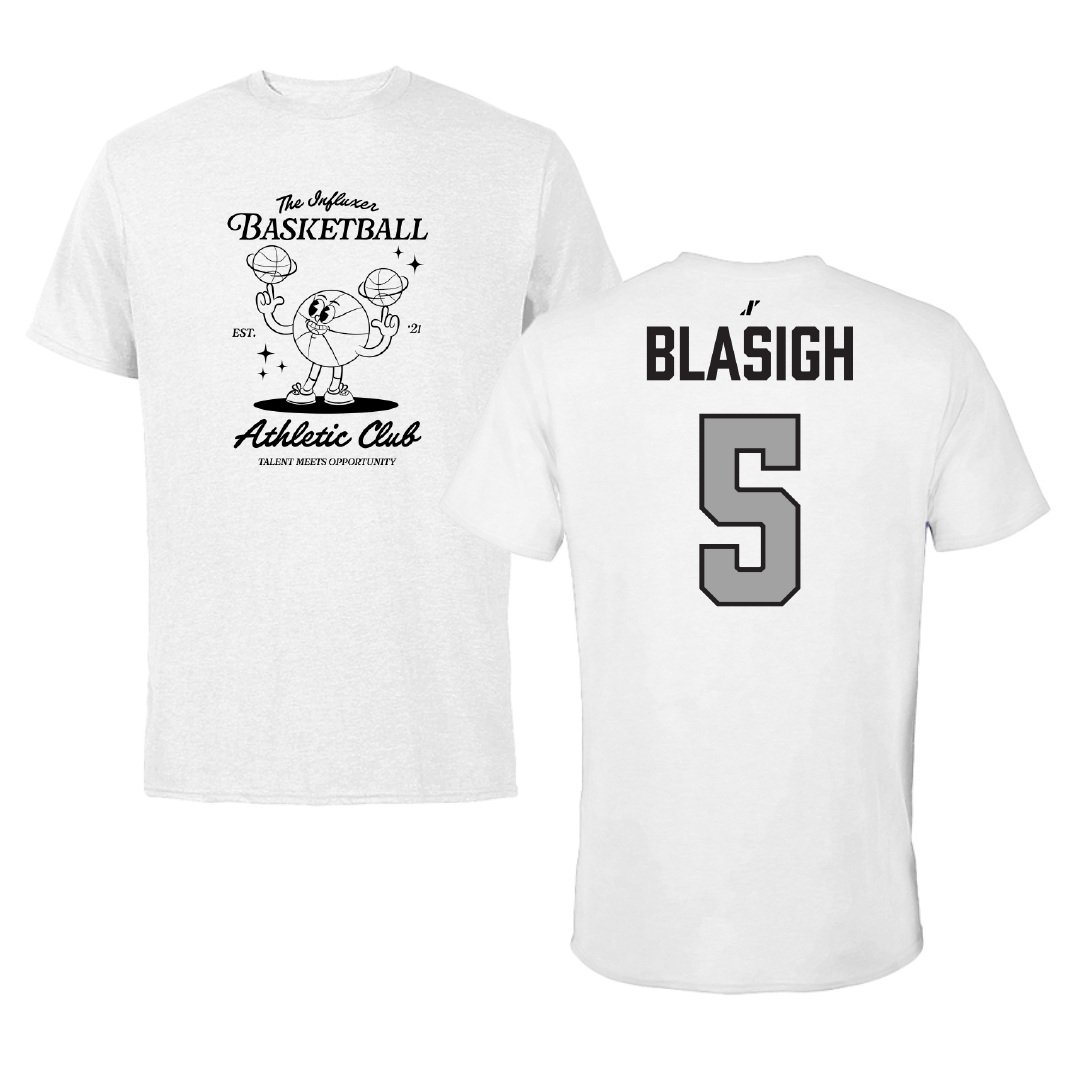 Basketball White Influxer Athletic Club Tee - #5 Vittoria Blasigh