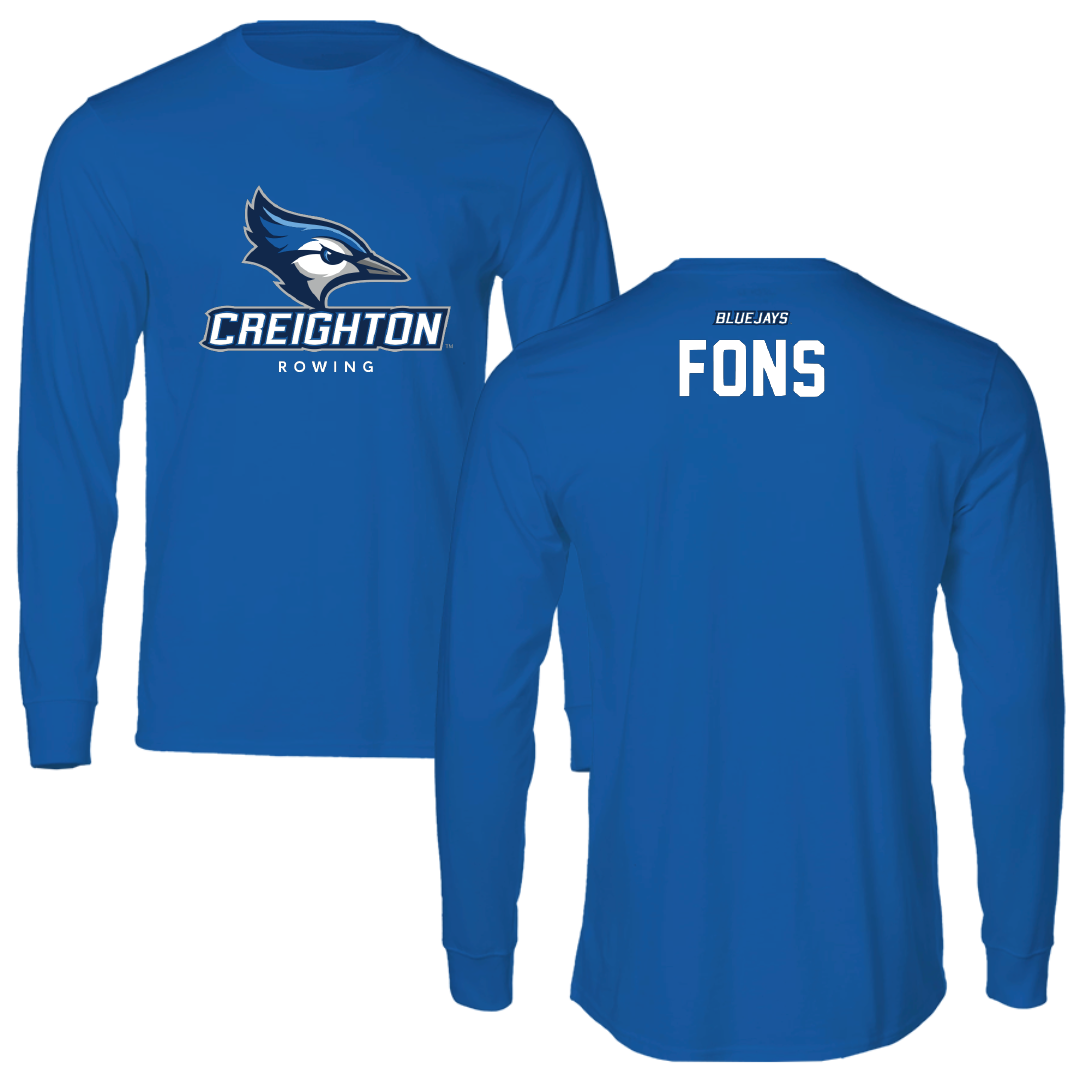 Creighton University Rowing Blue Long Sleeve - Ruari Fons