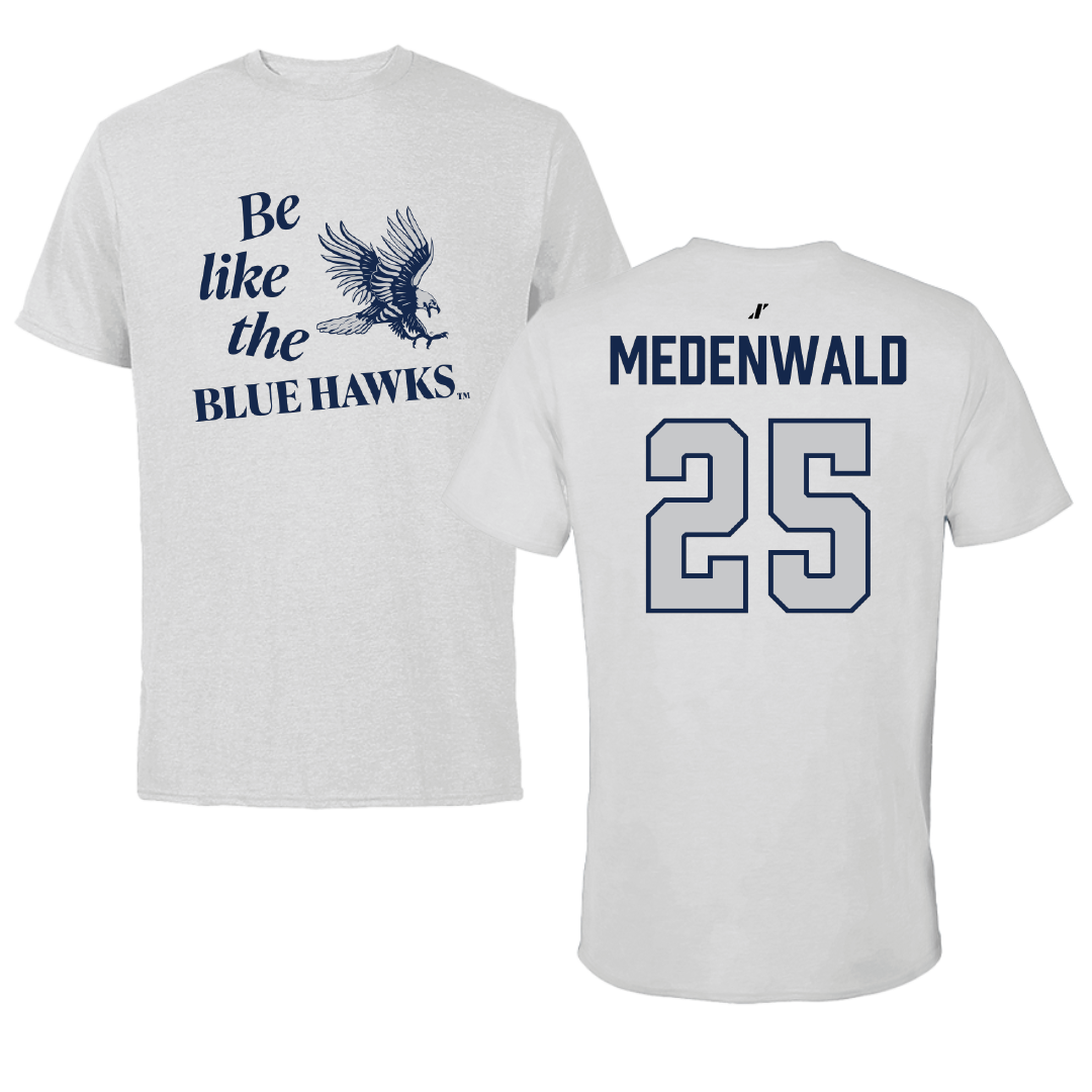Dickinson State University Football Light Gray Be Like Us Performance Tee - #25 Rustin Medenwald