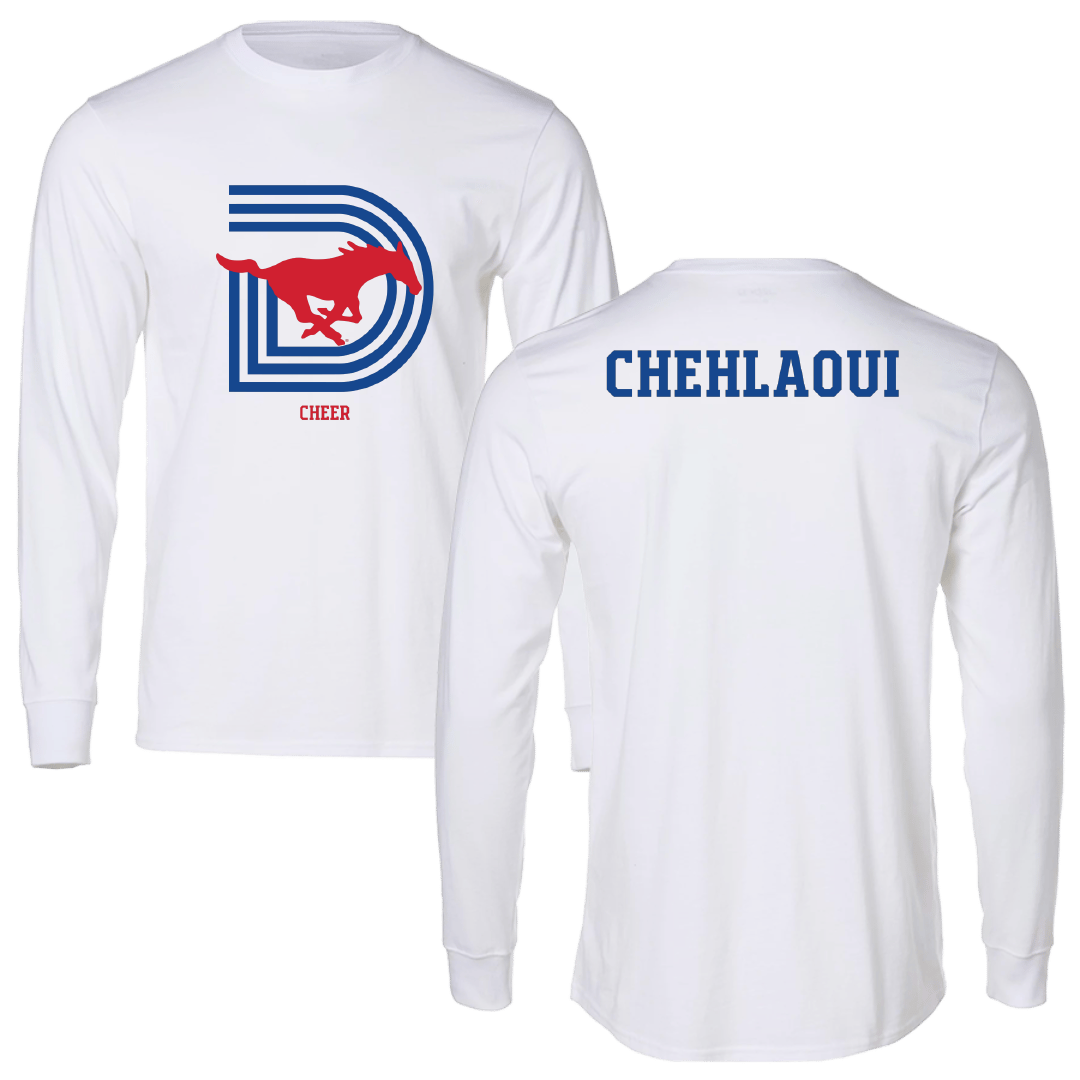 Southern Methodist University Cheer White Long Sleeve - Grace Chehlaoui