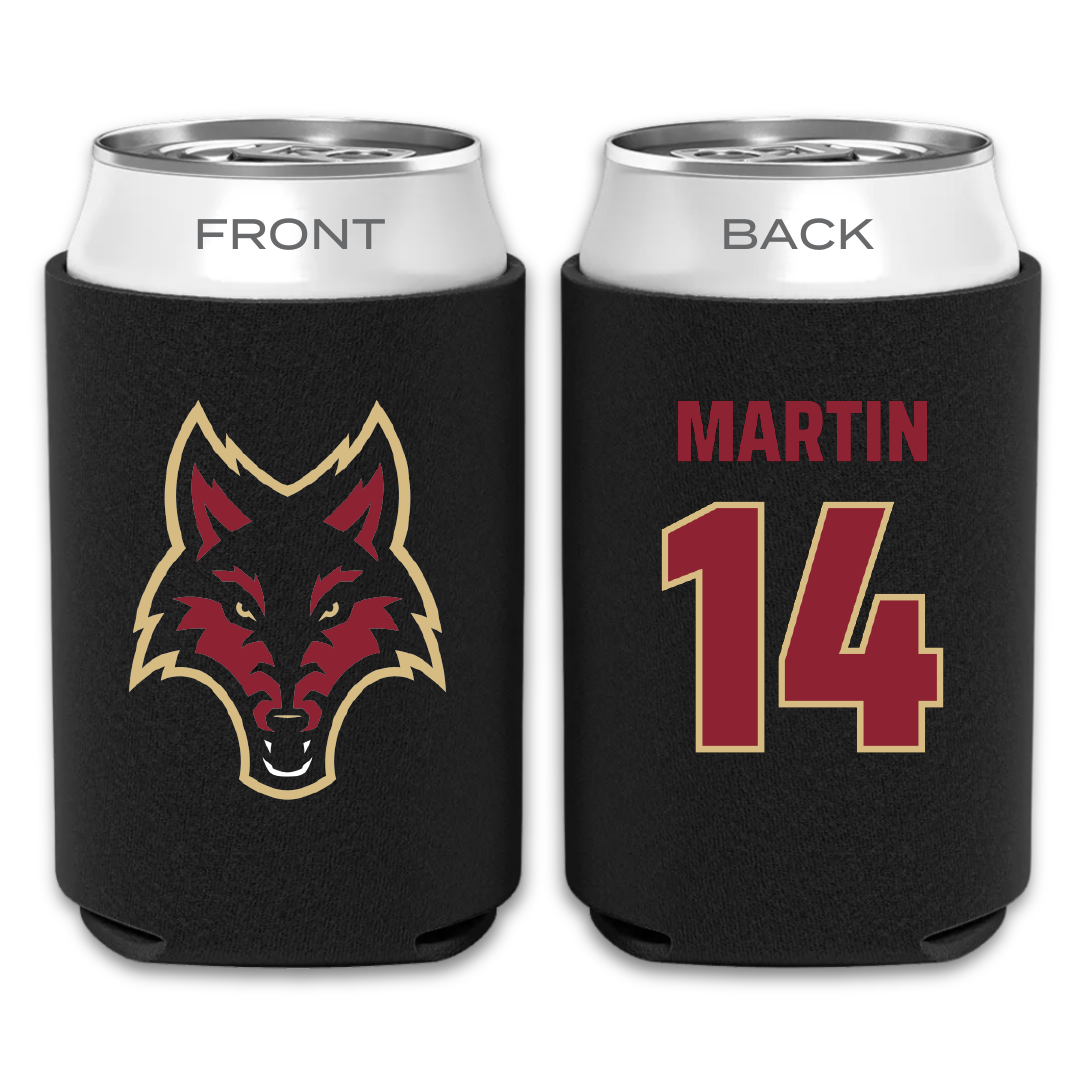Coastal Alabama Community College Baseball Black Can Cooler - #14 Peyton Martin