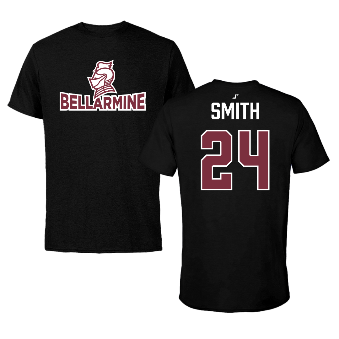 Bellarmine University Soccer (M) Black Tee - #24 Brady Smith