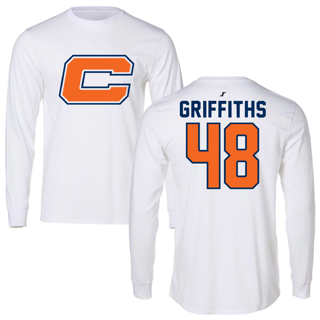 Carroll University Football White Long Sleeve - #48 Evan Griffiths