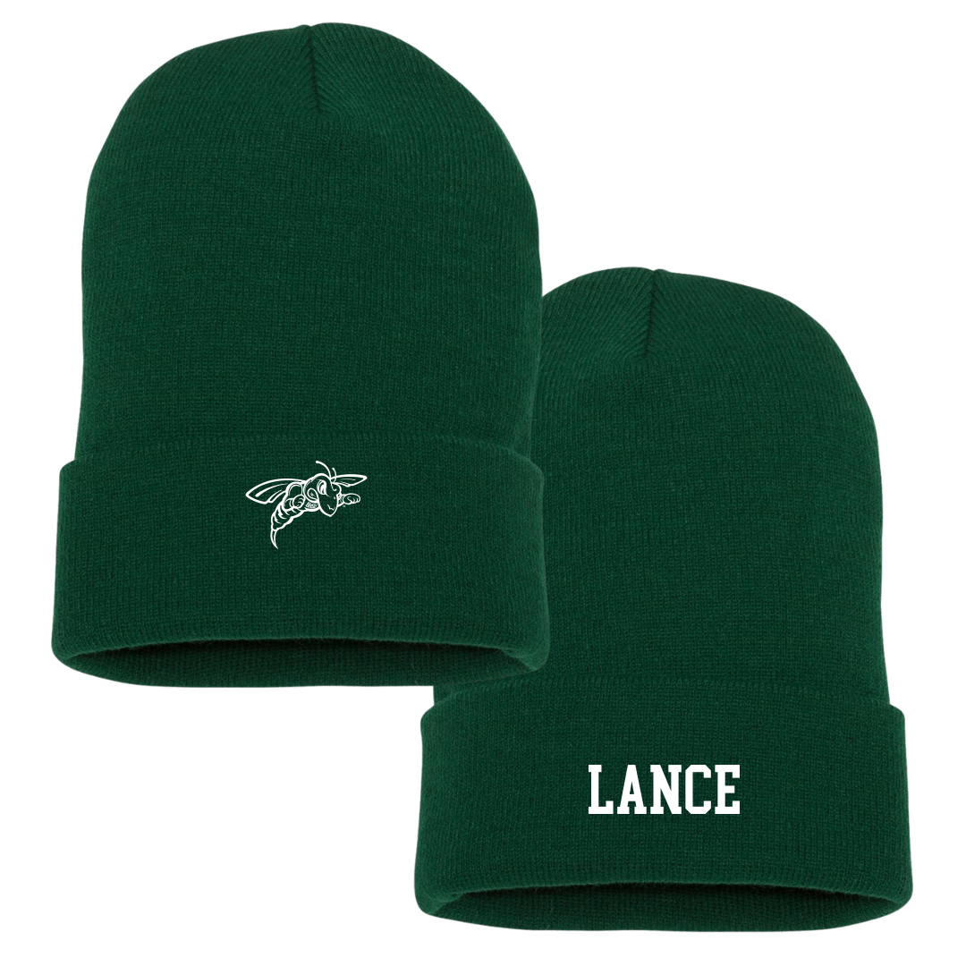 Black Hills State University Softball University Green Beanie - #7 Adreanna Lance