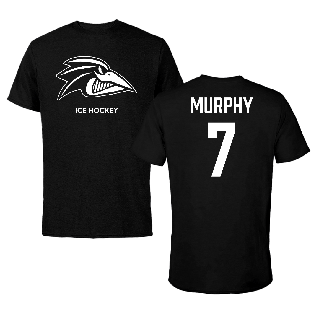Franklin Pierce University Ice Hockey (W) Black Tee - #7 Caleigh Murphy