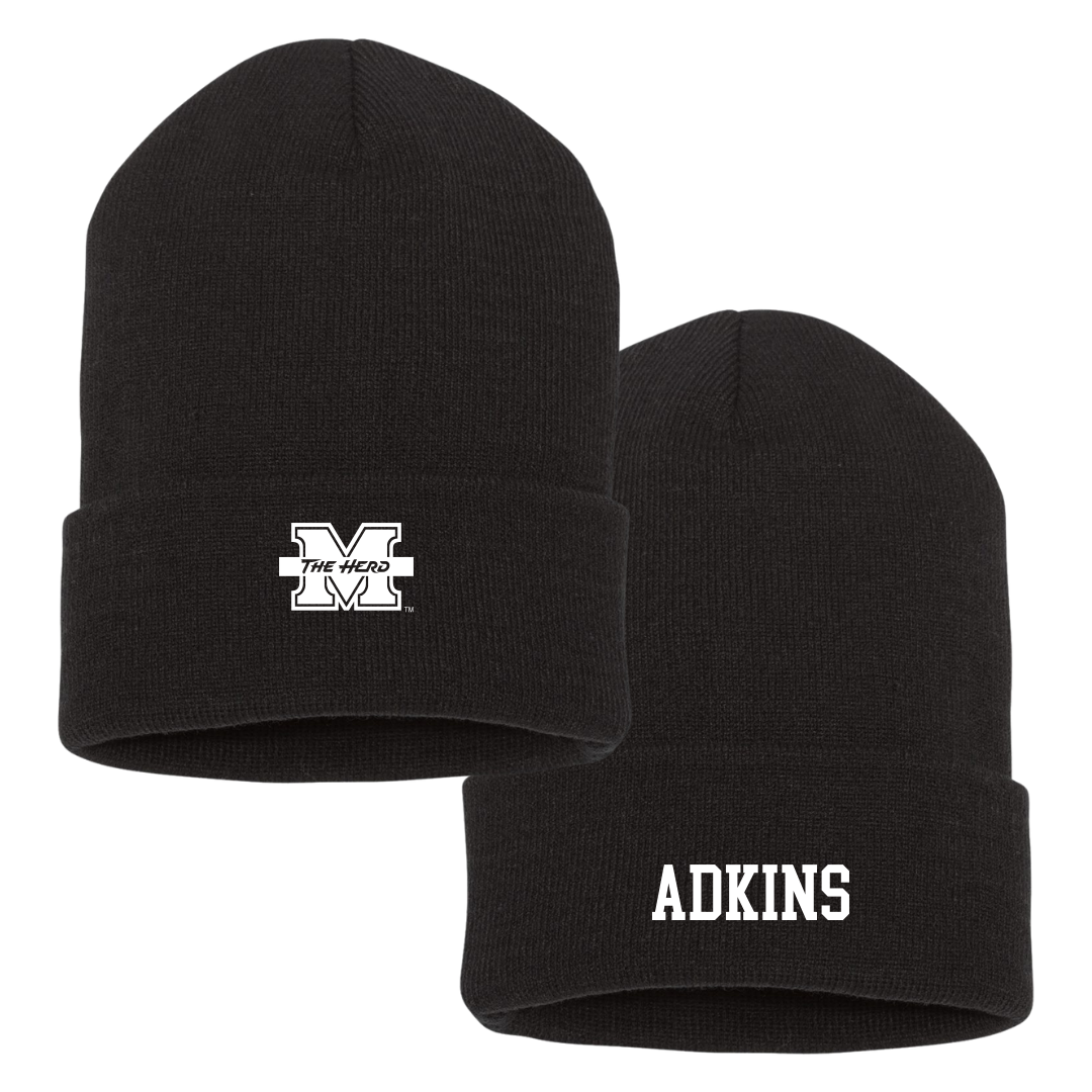 Marshall University Cheer Black Beanie - Kaci Adkins