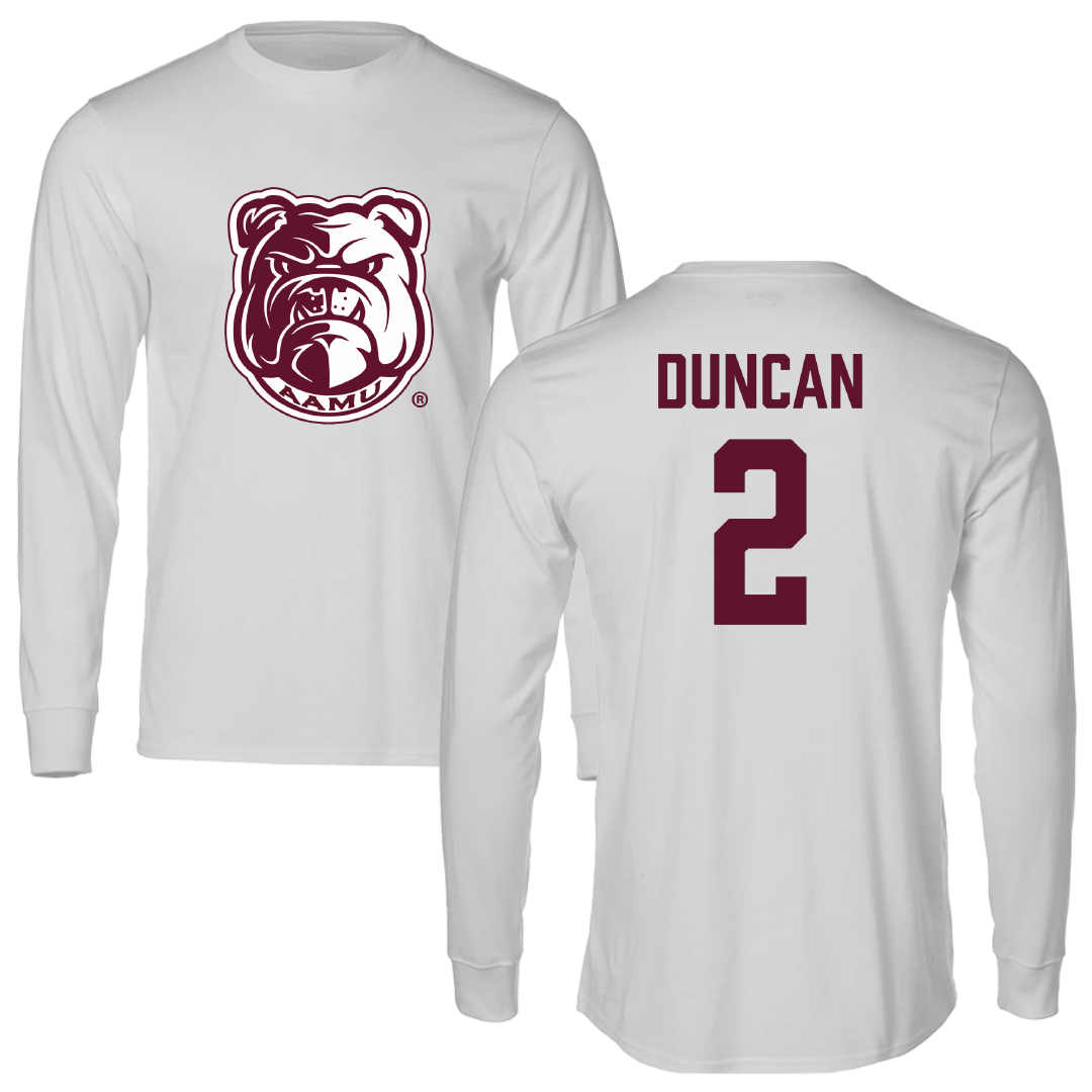 Alabama A&M University Baseball Light Gray Long Sleeve - #2 Kylan Duncan