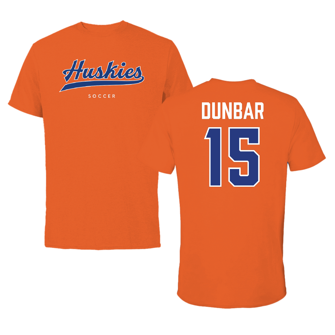 Houston Christian University Soccer (W) Orange Performance Tee - #15 Brynn Dunbar
