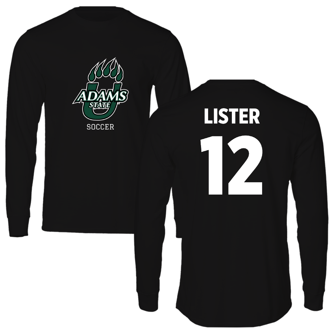 Adams State University Soccer Black State Long Sleeve - #12 Aja Lister