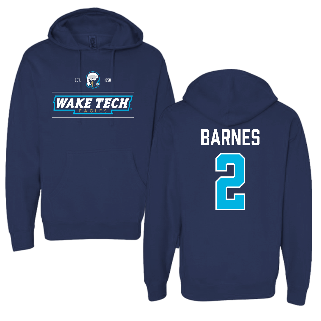 Wake Tech Community College Volleyball (W) Navy General Hoodie - #2 Mary Barnes
