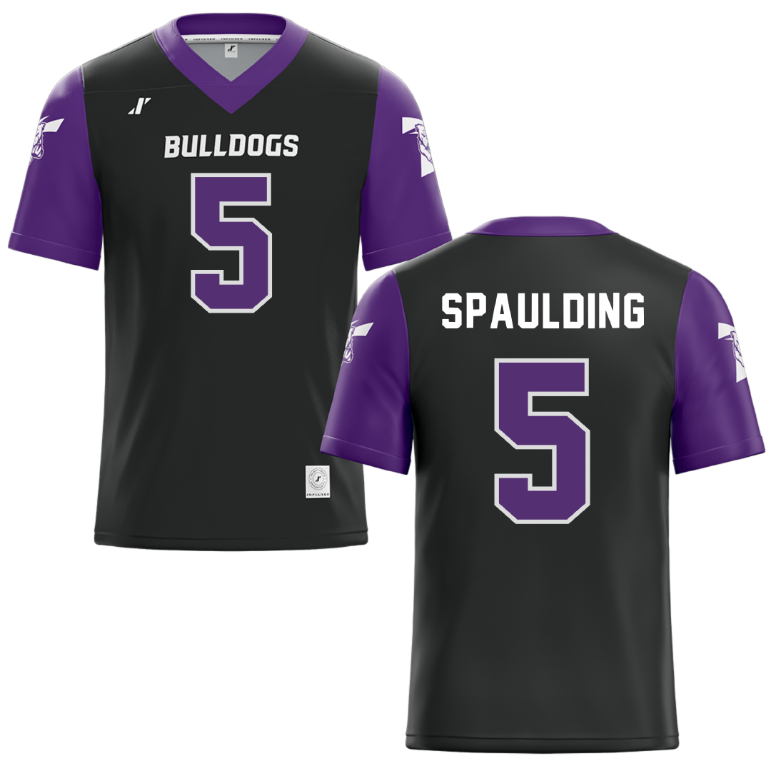 Truman State University Black Football Jersey - #5 Thomas Spaulding