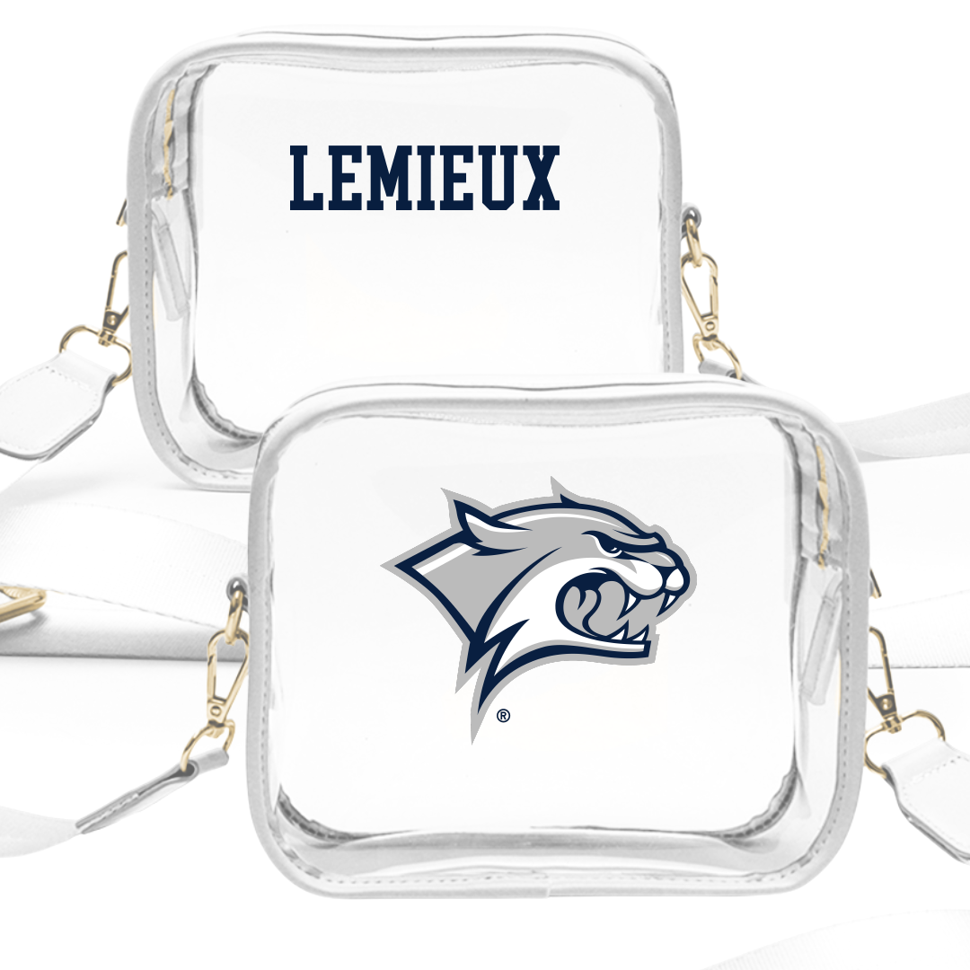 University of New Hampshire TF and XC White Clear Stadium Bag - Xavier Lemieux
