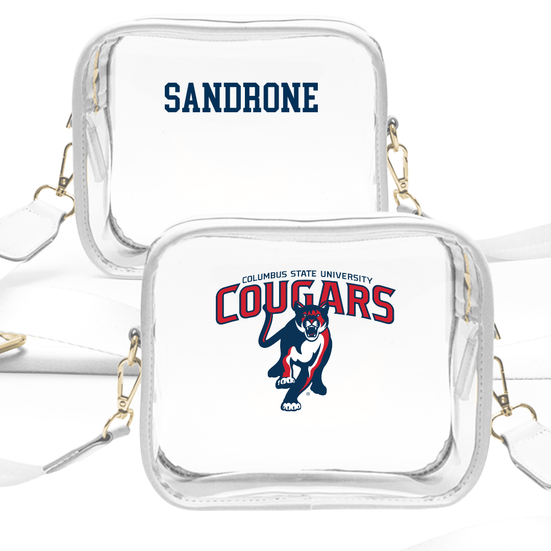 Columbus State University Tennis (M) White Clear Stadium Bag - Andrea Sandrone