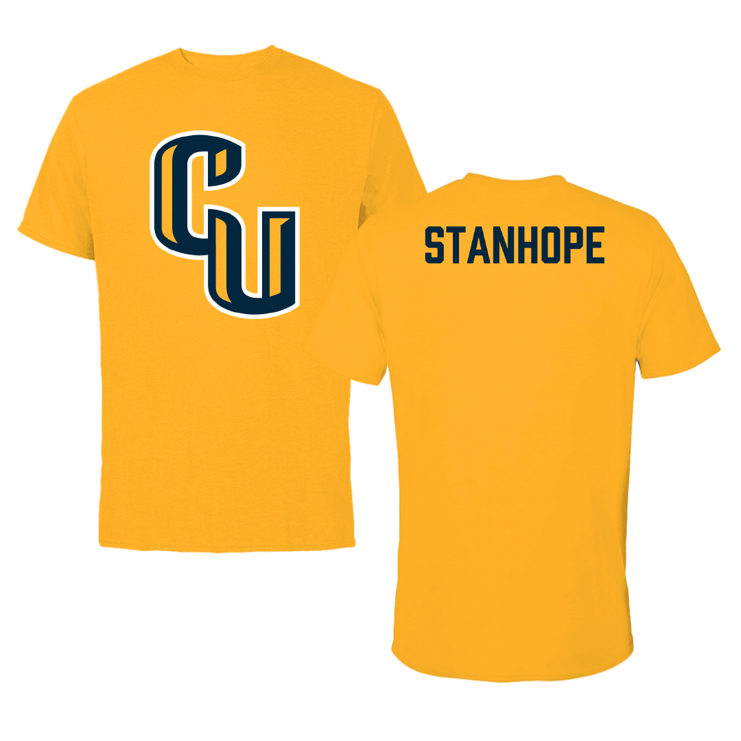 Cedarville University Cheer Gold Performance Tee - Mary Kate Stanhope