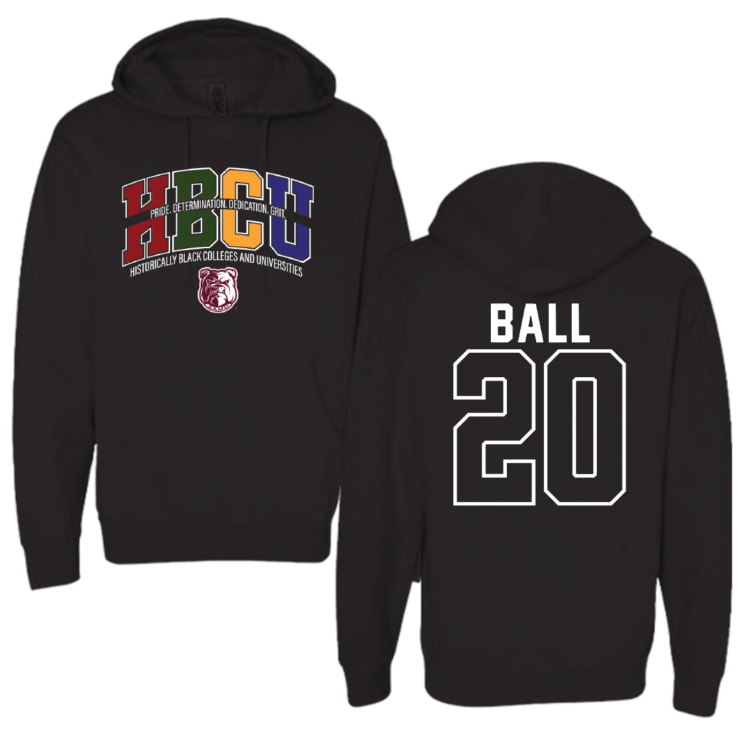 Alabama A&M University Baseball Black HBCU Hoodie - #20 Kameron Ball