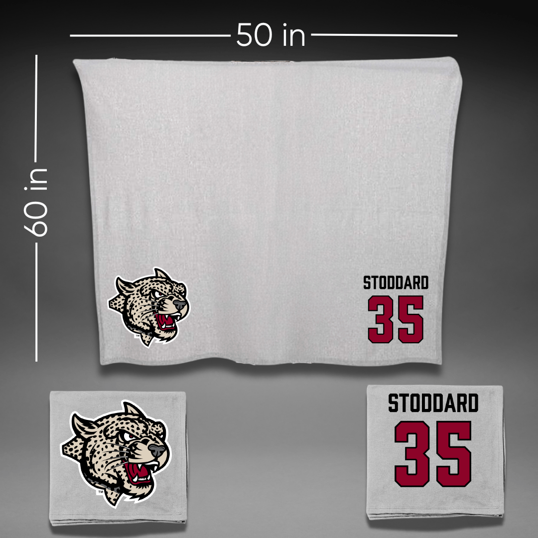 Lafayette College Baseball Gray Blanket - #35 Ryan Stoddard