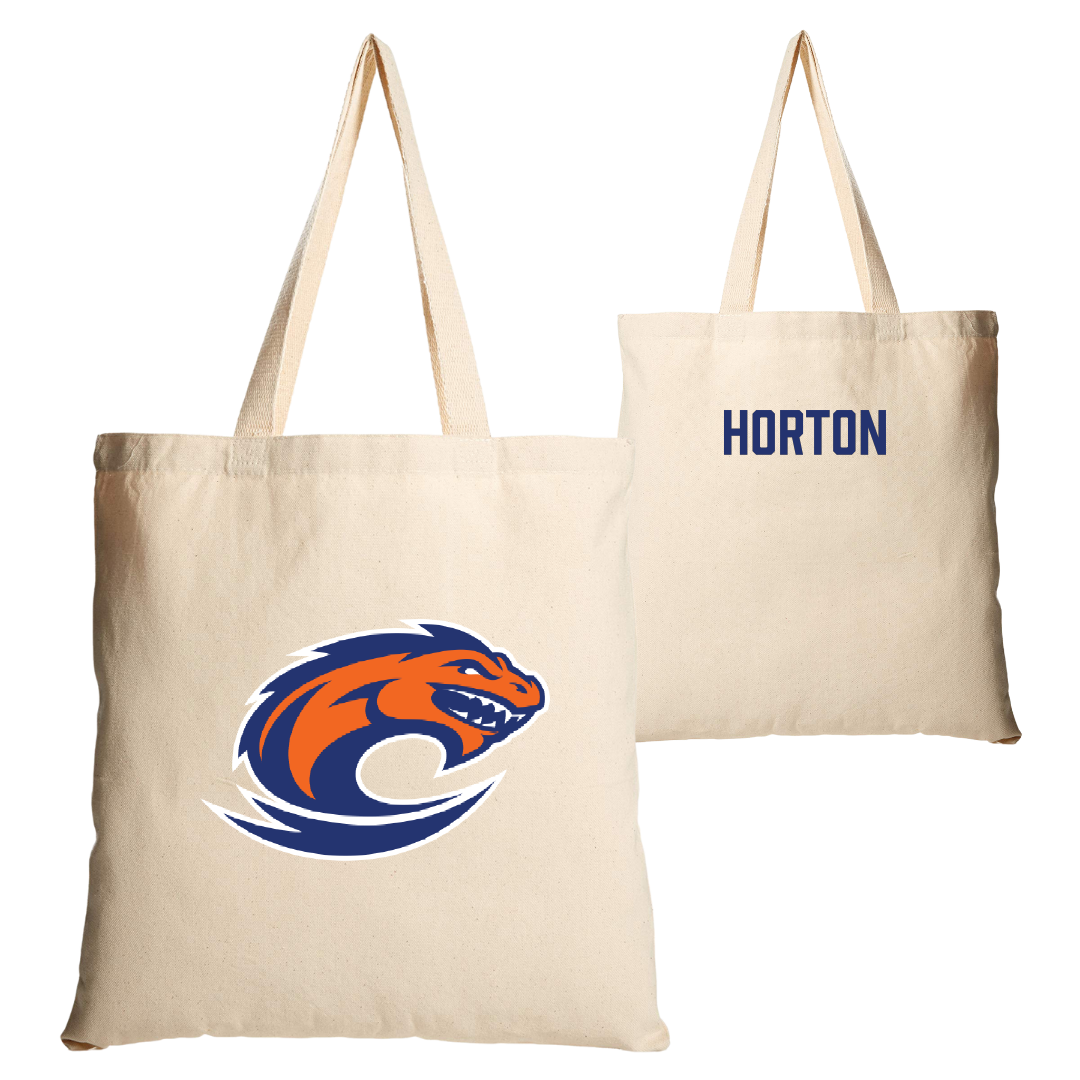 Clayton State University TF and XC Tan Canvas Tote Bag - Nehemiah Horton