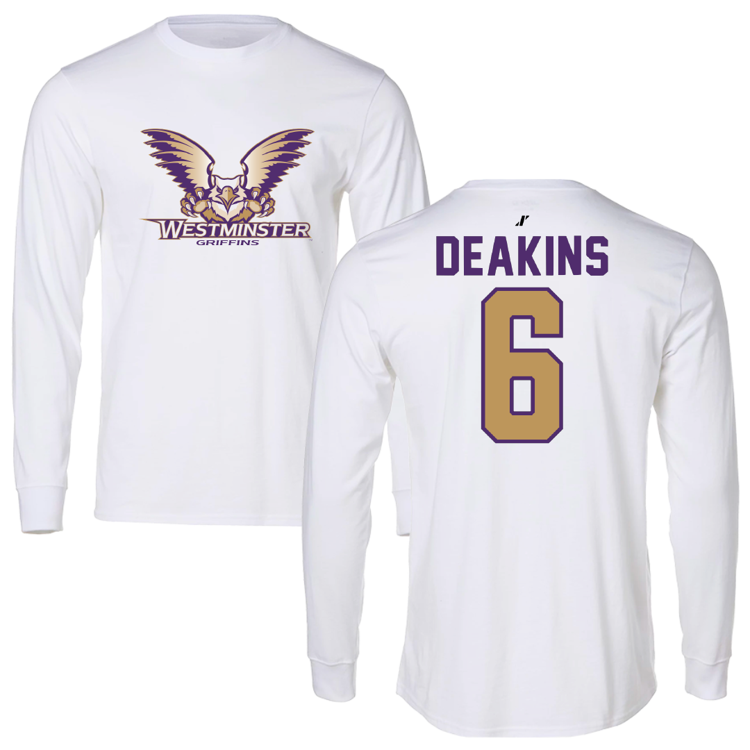 Westminster University (Utah) Lacrosse White Long Sleeve - #6 Ava Deakins