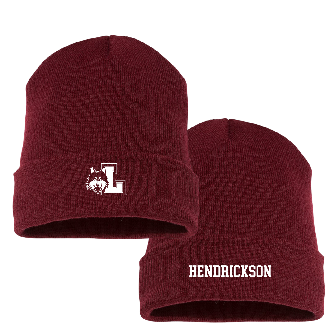 Loyola University-Chicago TF and XC Maroon Beanie - Fran Hendrickson