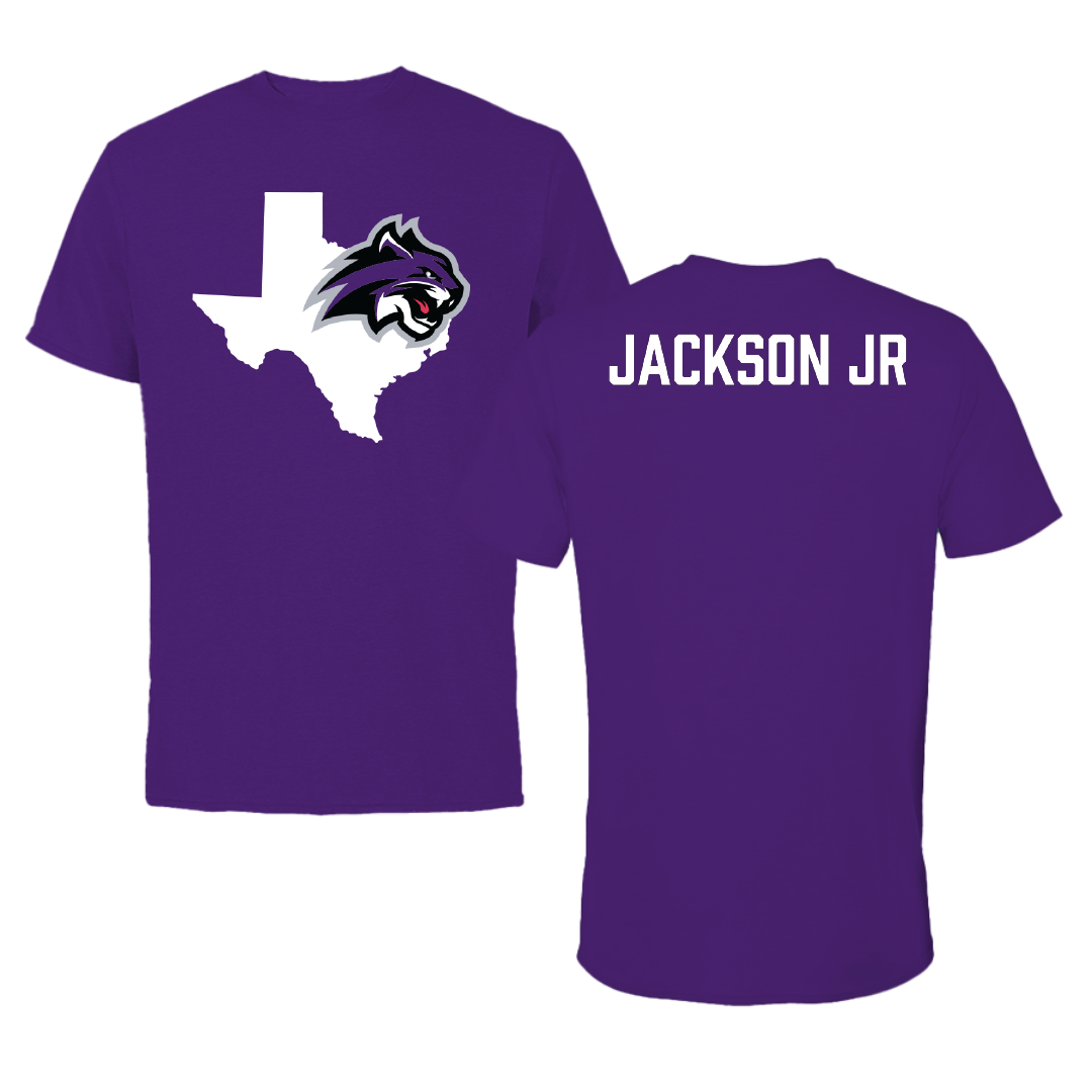 Wiley University Track Field Purple State Tee - Ryan Jackson Jr