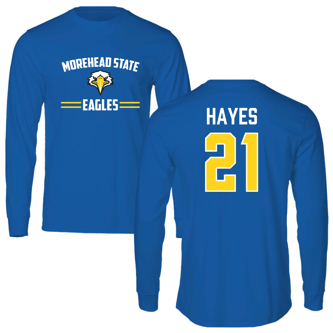 Morehead State University Baseball Blue General Long Sleeve - #21 Luke Hayes