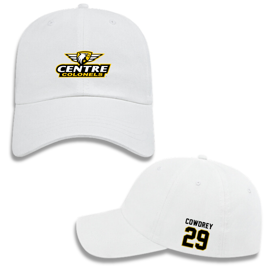 Centre College Baseball White Hat - #29 Harrison Cowdrey