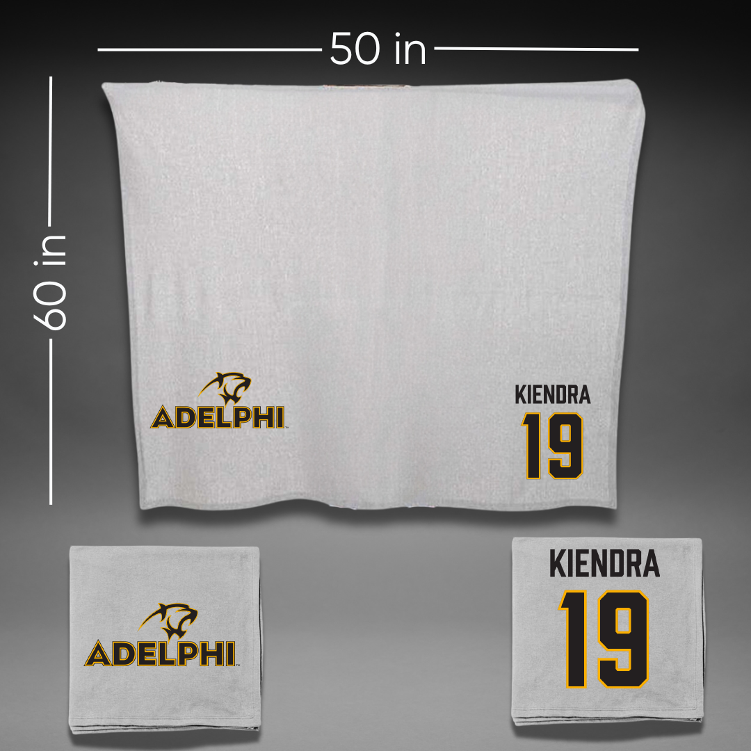 Adelphi University Volleyball Gray Blanket - #19 Delaney Kiendra