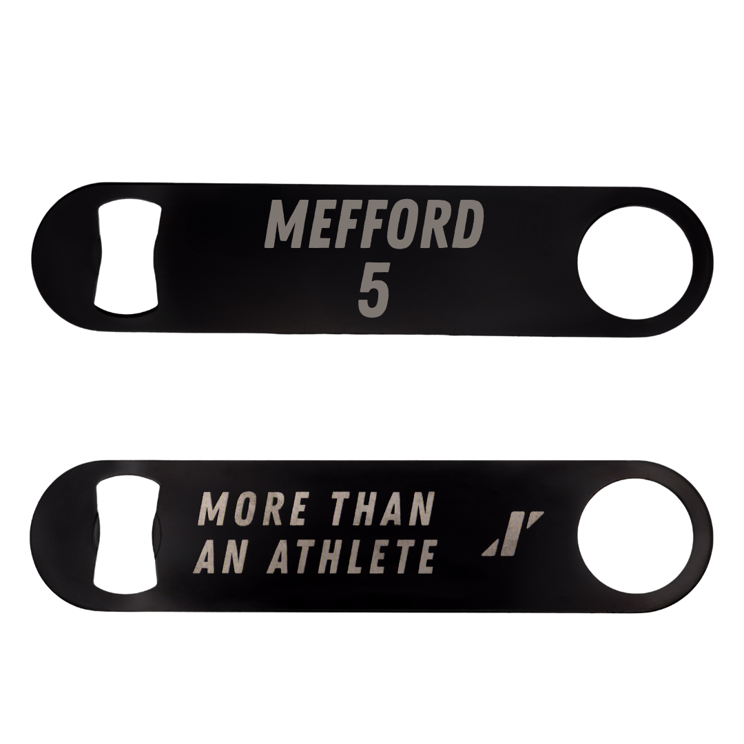 Belmont University Soccer Black Bottle Opener - #5 Nathan Mefford