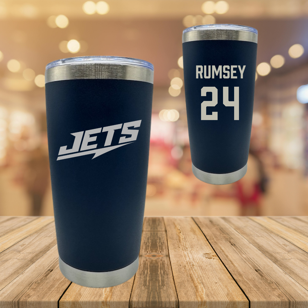 Newman University Softball Navy Stainless Steel Tumbler - #24 Audry Rumsey