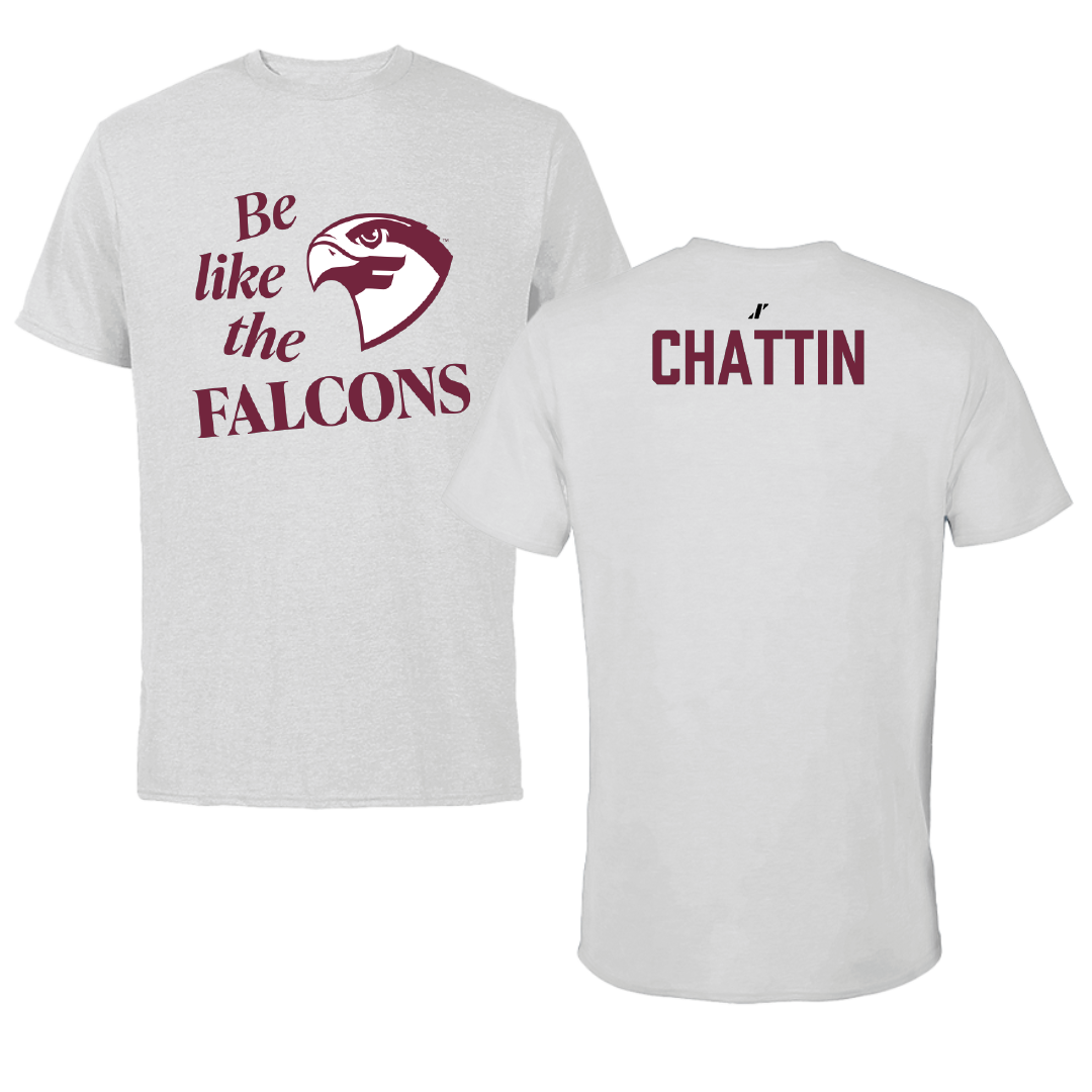 Fairmont State University Tennis Light Gray Be Like Us Performance Tee - Kalel Chattin