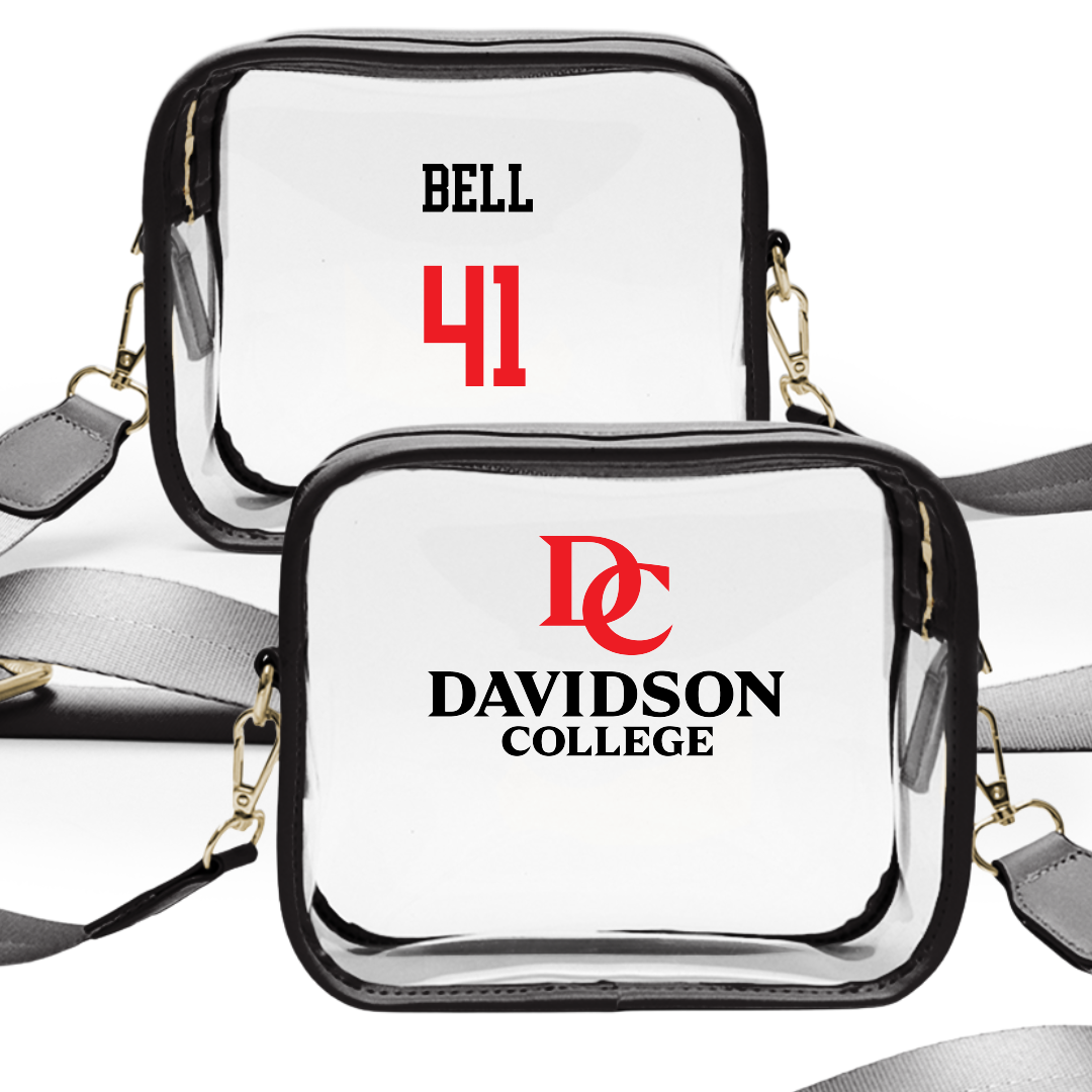 Davidson College Football Black Clear Stadium Bag - #41 Ayden Bell