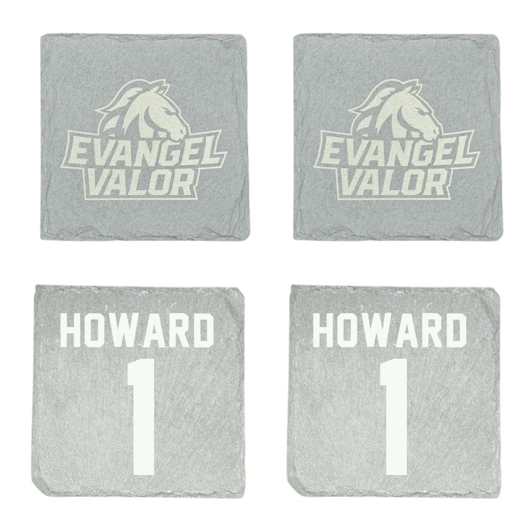 Evangel University Football Stone Coaster (4 Pack)  - #1 Noel Howard