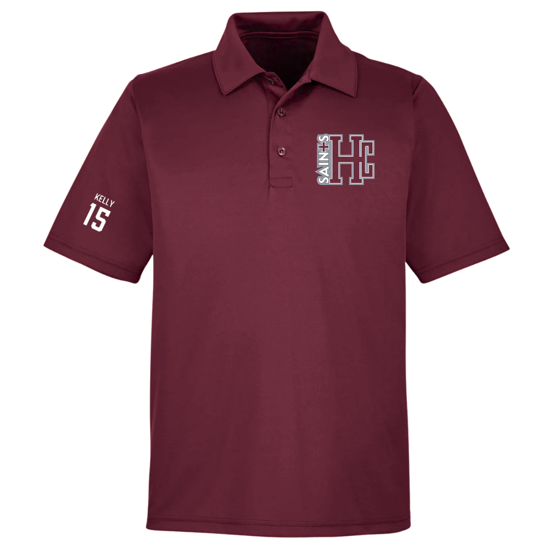 Holy Cross College Basketball (M) Maroon Polo - #15 Joe Kelly