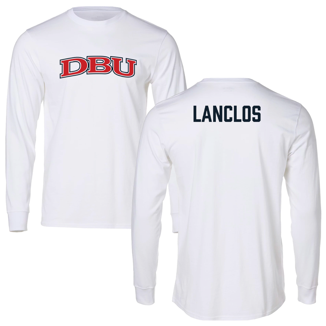 Dallas Baptist University Lacrosse White Long Sleeve - Ethan Lanclos