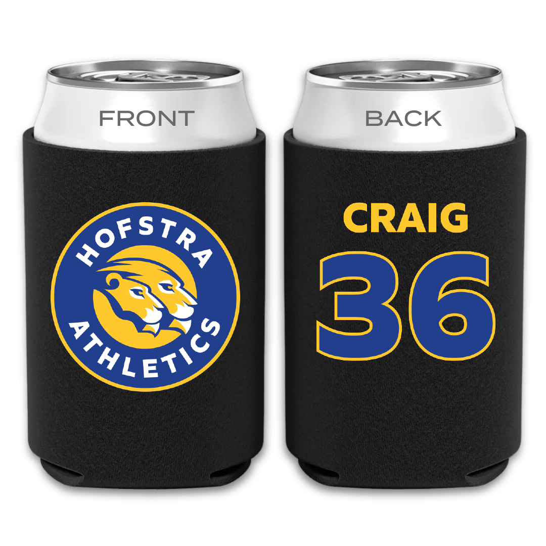 Hofstra University Baseball Black Can Cooler - #36 Michael Craig