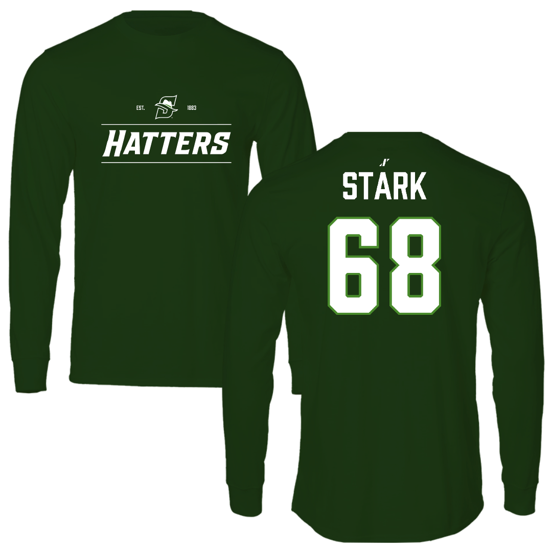 Stetson University Football Forest Green General Long Sleeve - #68 Jonathan Stark