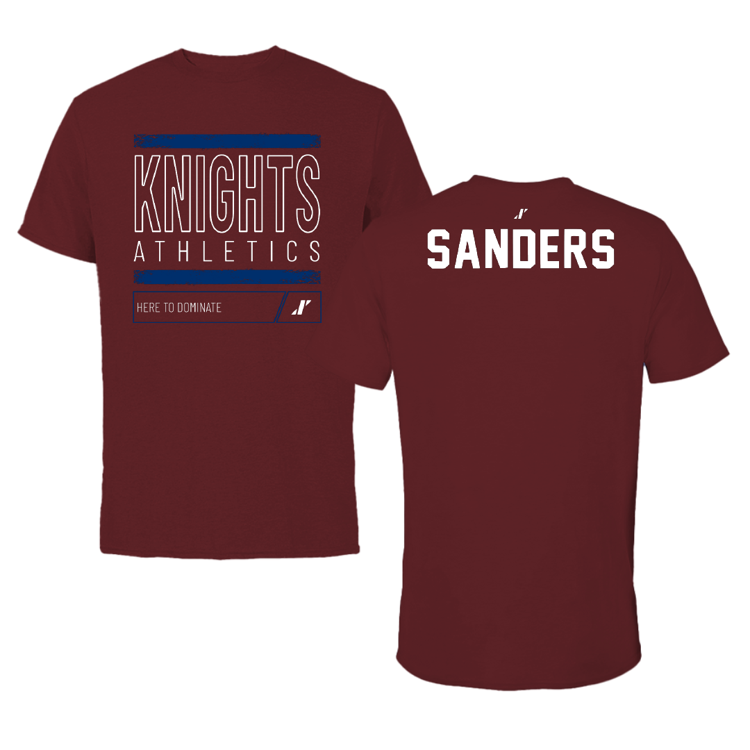 Fairleigh Dickinson University-Metropolitan Campus TF and XC Maroon Dominate Performance Tee - Leo Sanders
