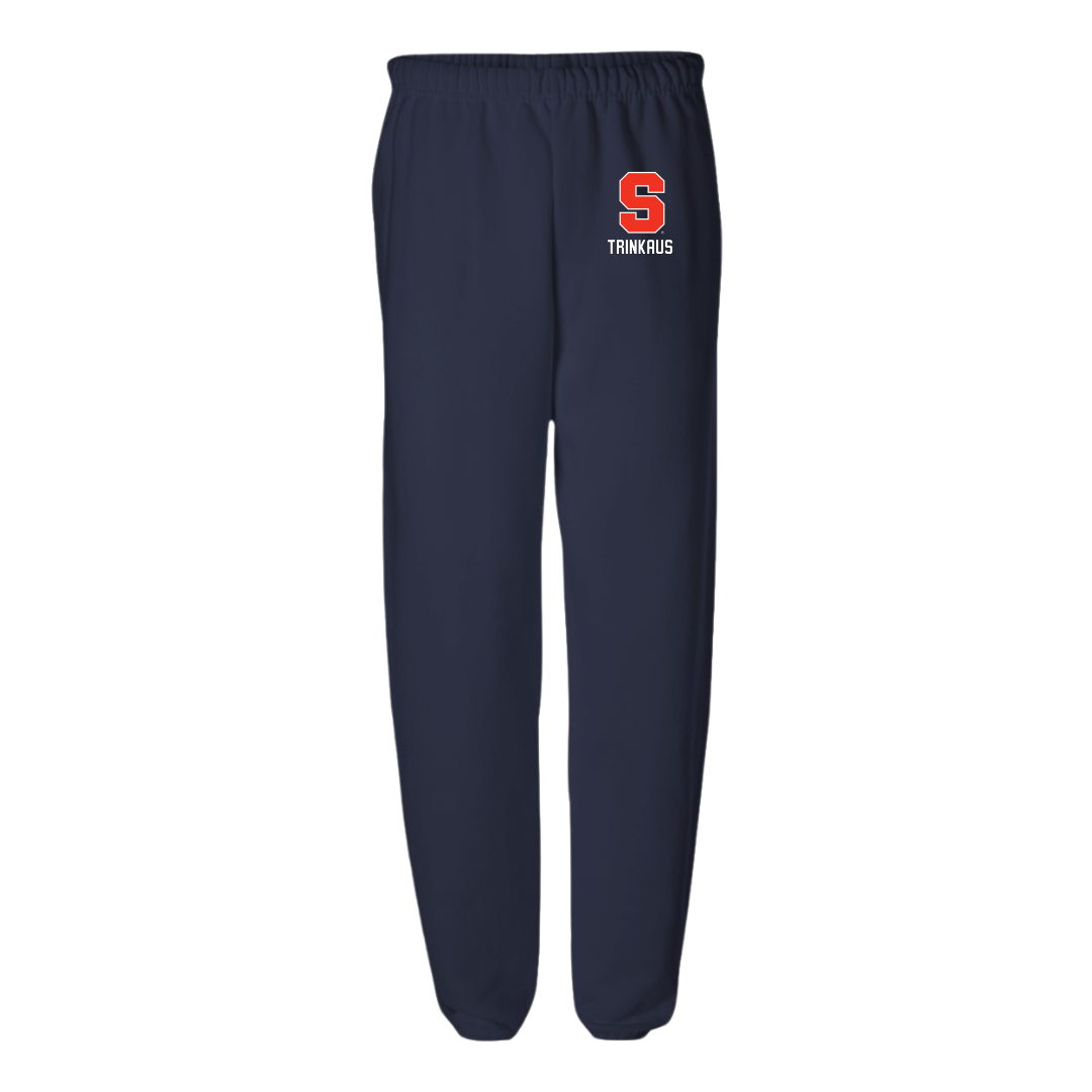 Syracuse University Lacrosse (W) Navy Sweatpants - #24 Caroline Trinkaus