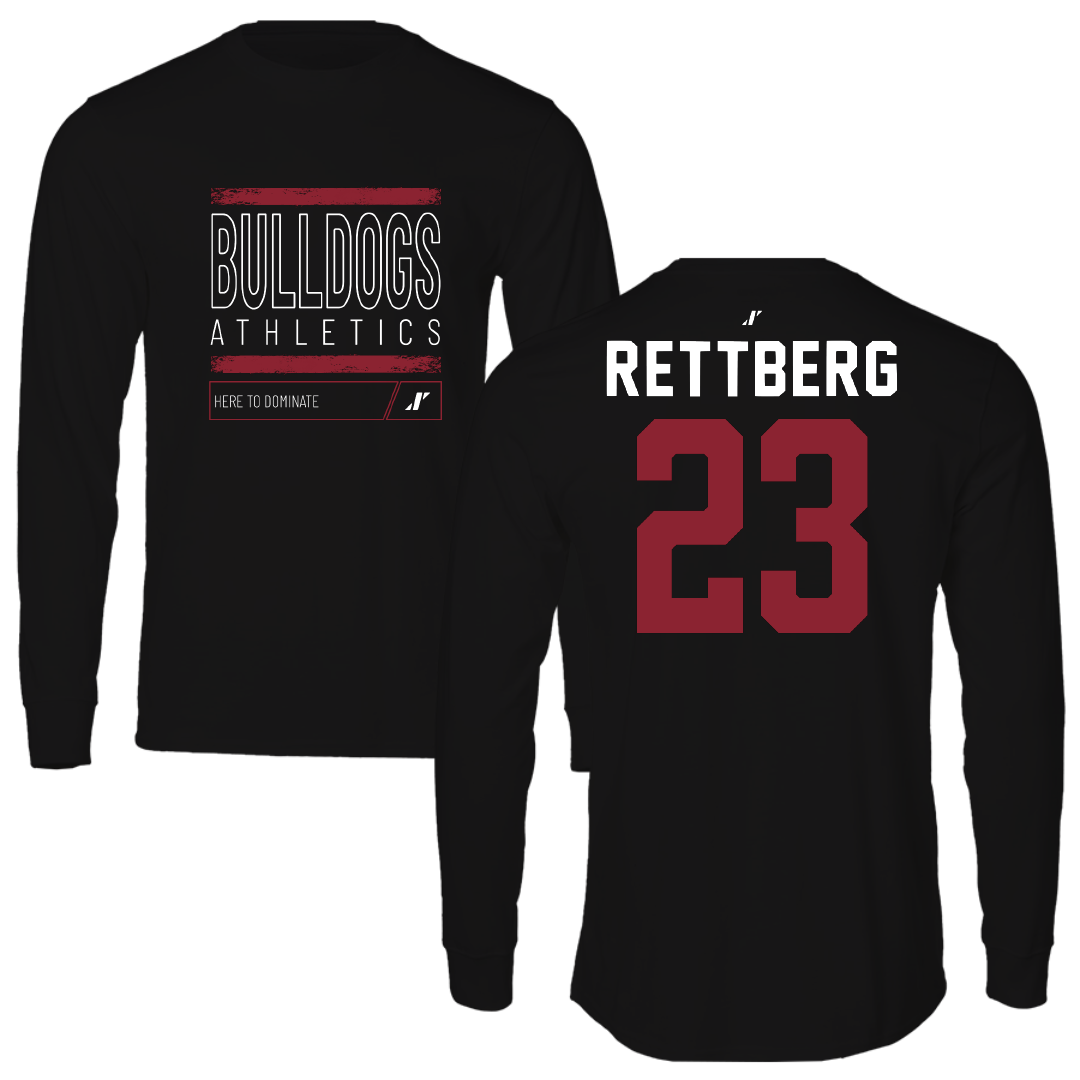 Dean College Basketball Black Dominate Long Sleeve - #23 Carly Rettberg