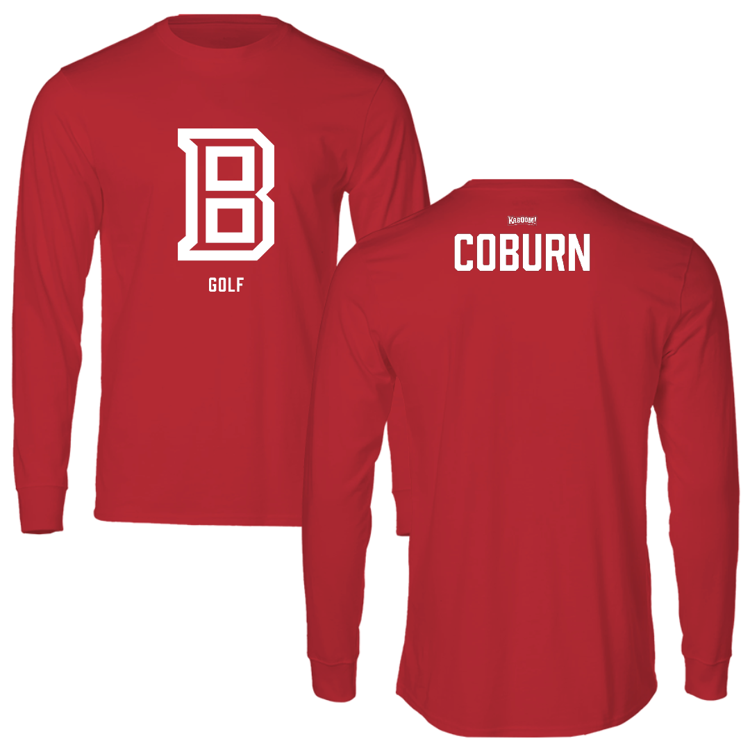 Bradley University Golf Red Long Sleeve - Peyton Coburn