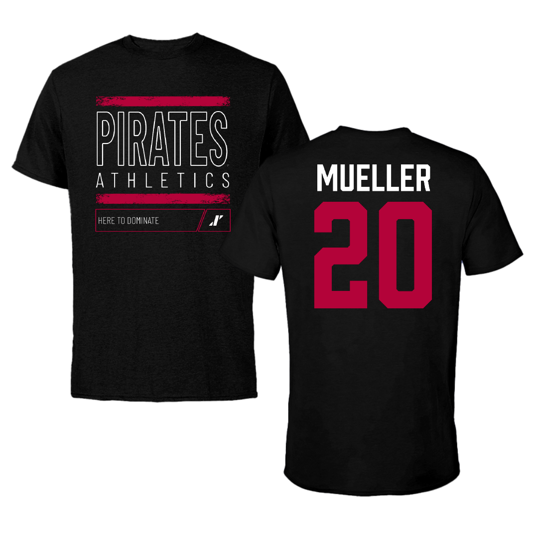 Whitworth University Basketball Black Dominate Performance Tee - #20 Craig Mueller