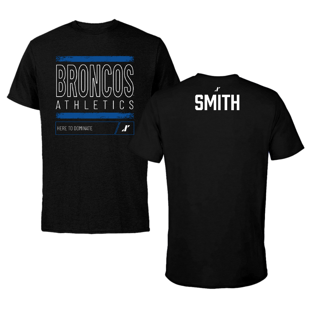 Fayetteville State University TF and XC Black Dominate Performance Tee - Da'sia Smith