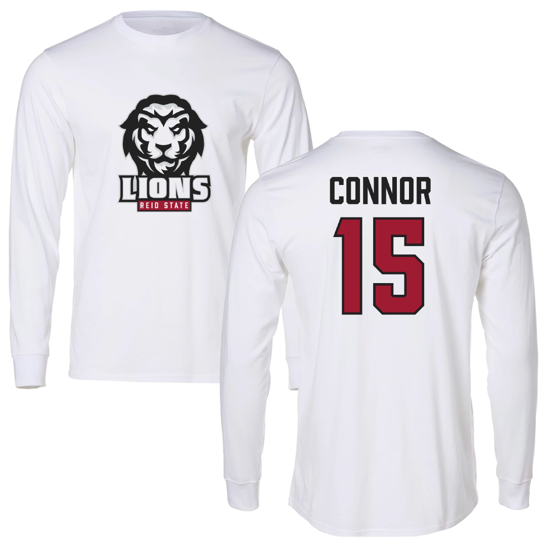 Reid State Community College Baseball White Long Sleeve - #15 Drew Connor