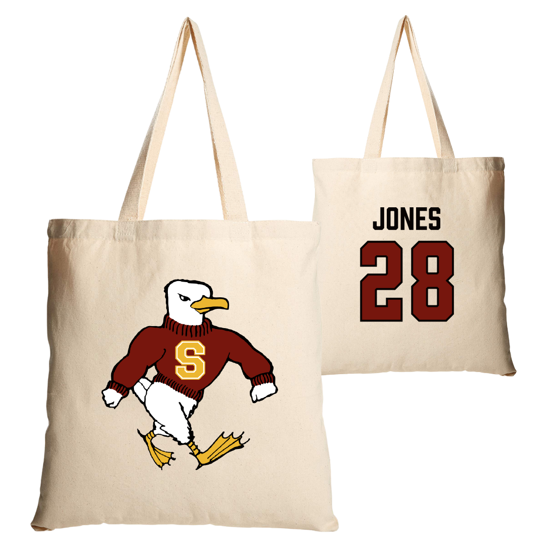Salisbury University Football Tan Canvas Tote Bag - #28 Jayden Jones