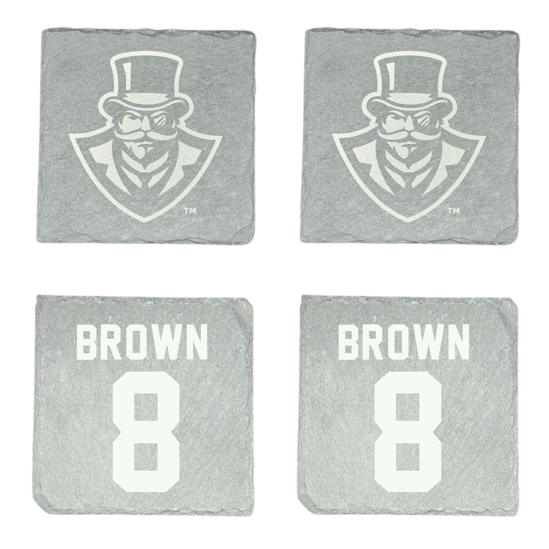 Austin Peay State University Football Stone Coaster (4 Pack)  - #8 Christopher Brown