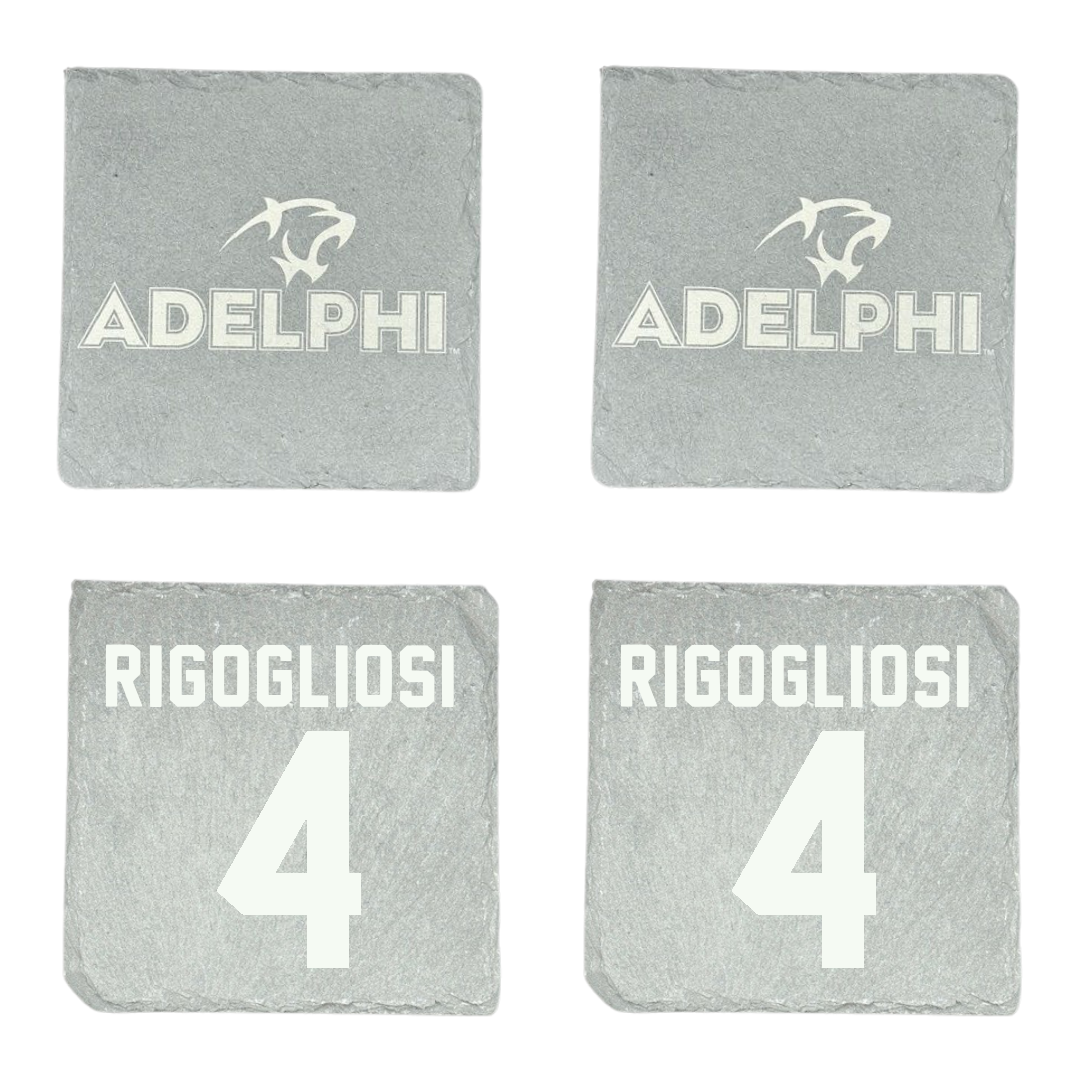 Adelphi University Baseball Stone Coaster (4 Pack)  - #4 Anthony Rigogliosi
